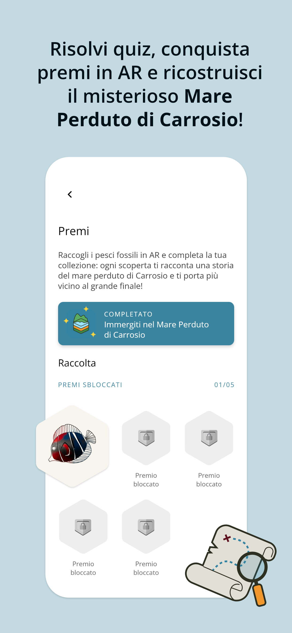 Schermata dell'app Carrosio